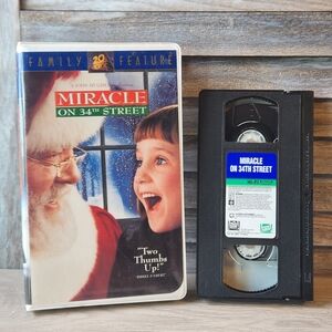 🔥 Miracle on 34th Street VHS Tape Movie Chistmas Classic